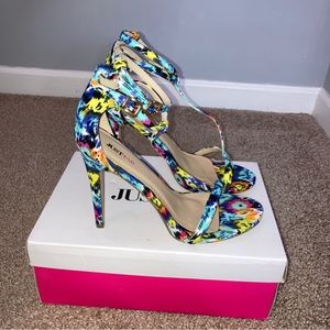 Just Fab Heeled Sandals Size 9
